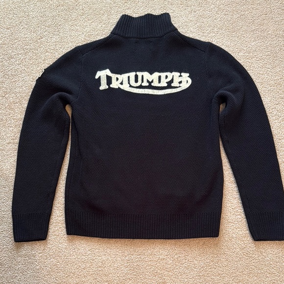 Lucky Brand ‘Triumph’ Black Full Zip Sweater - Picture 2 of 3